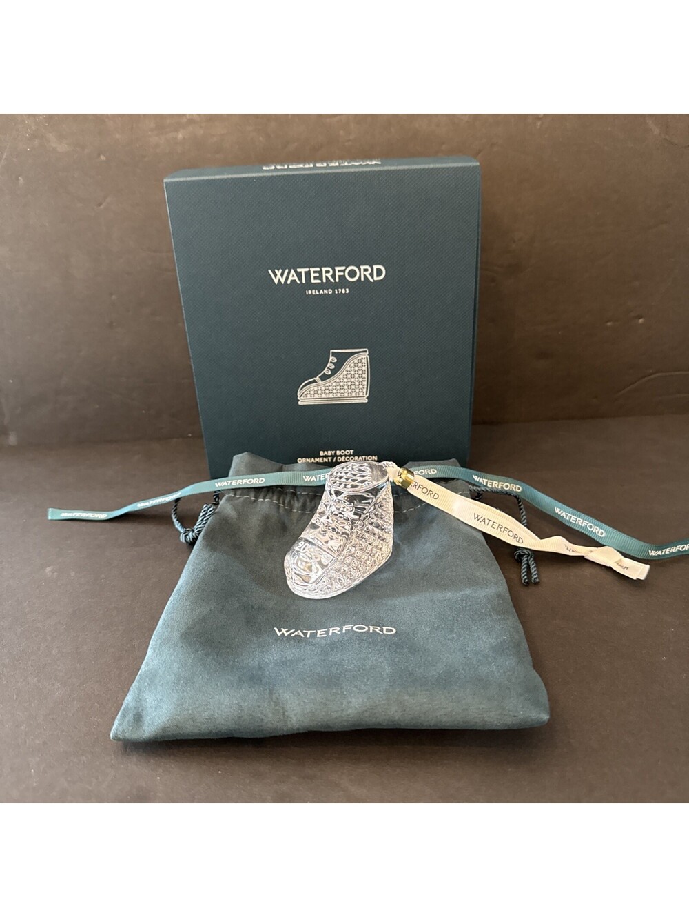NEW Waterford Crystal Baby's 1st Boot Christmas 2025 Ornament Baby Shoe 1077789